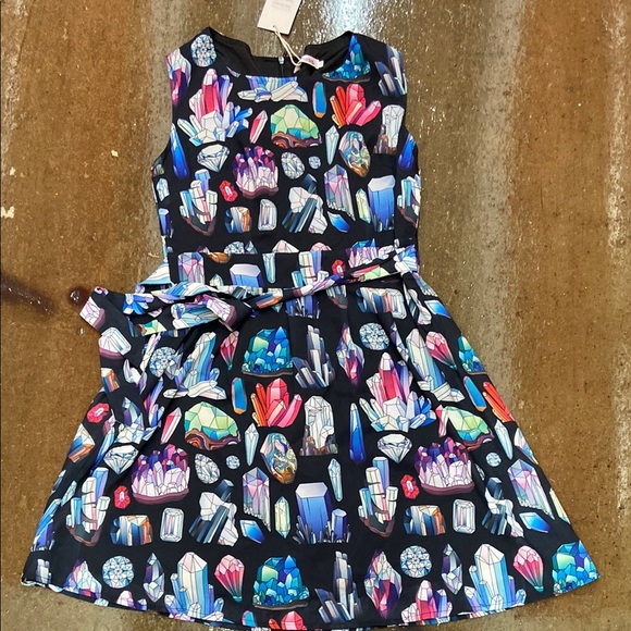 L.A. SOUL NWT Colorful Crystal Sleeveless WMNS Dress sz small - Picture 1 of 6